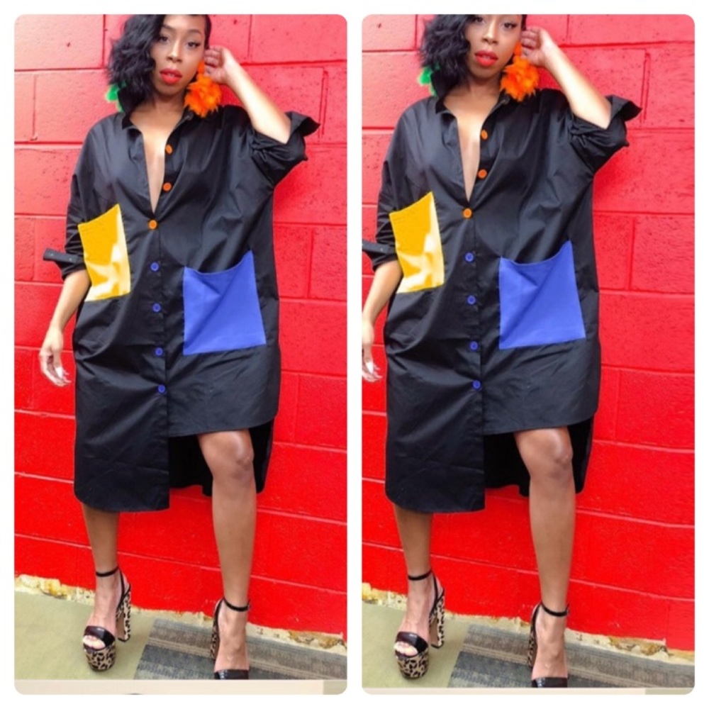 Oversized Shirt Dress